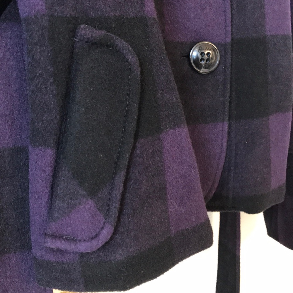 Guess Purple & Black Plaid Jacket - Picture 5 of 17
